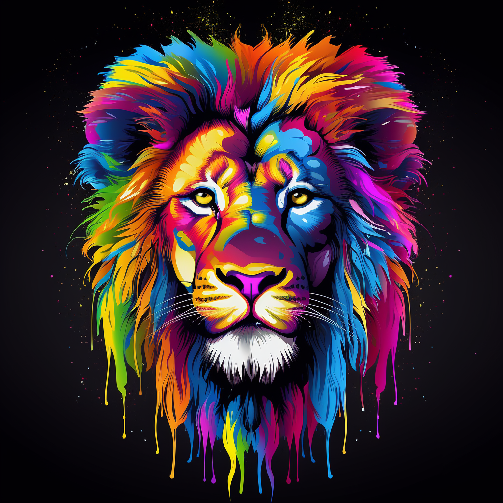 Mens New Art X Lion T-Shirt