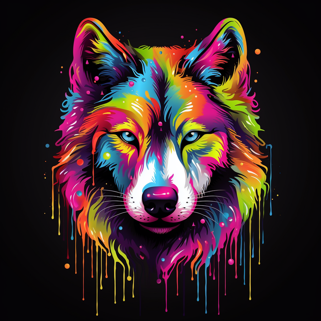 Mens New Art X Wolf T-Shirt