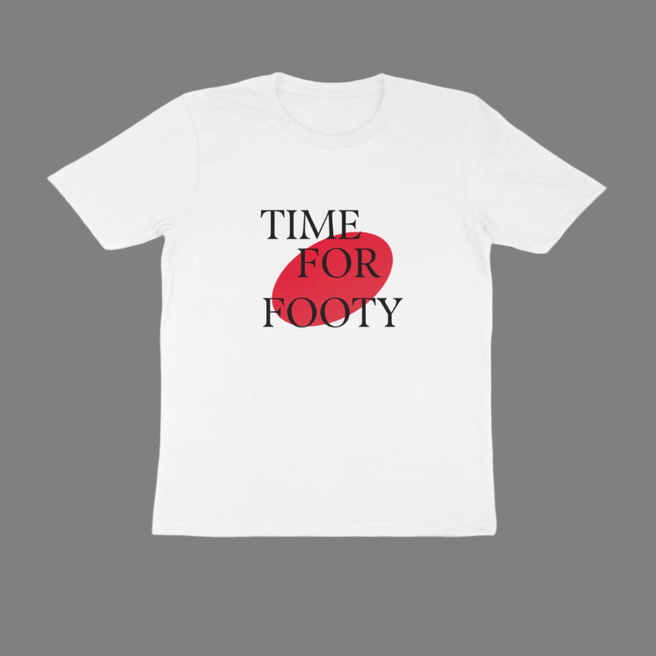 Mens"Time For Footy" Trendy T-Shirts