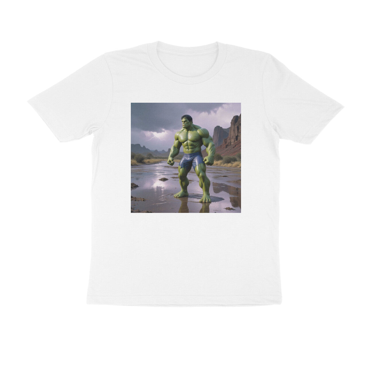 Ultimativ Mens Round Neck Printed "Hulk" Comfy Fabric T-Shirt