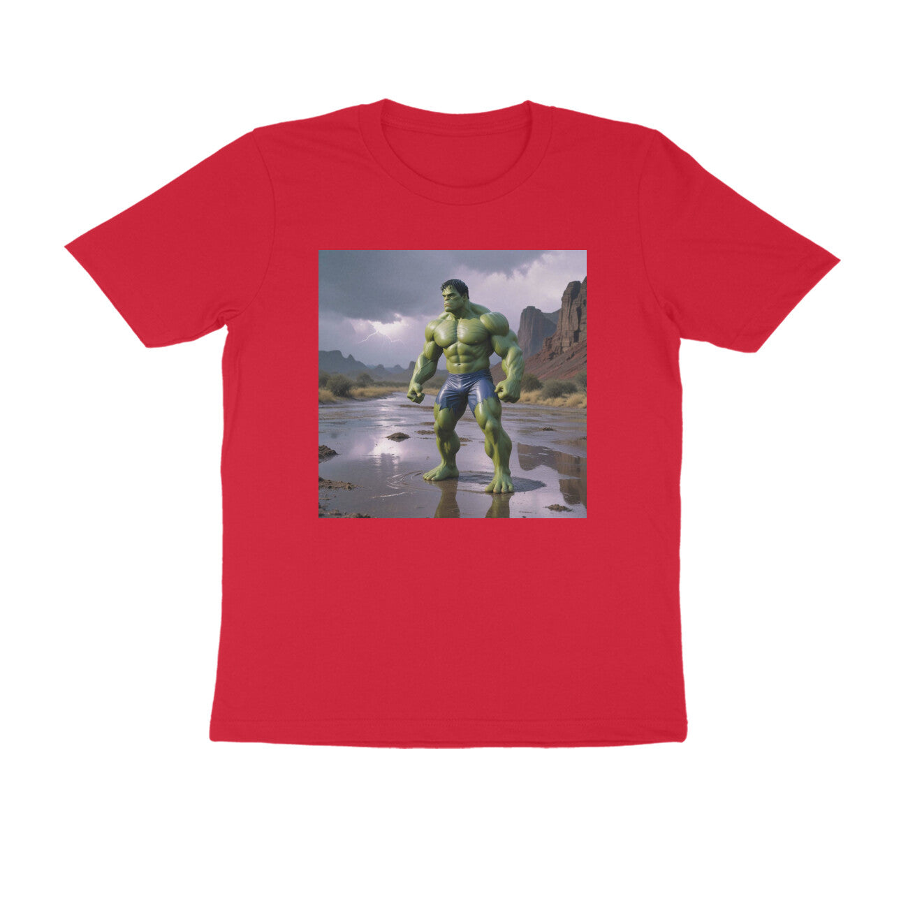 Ultimativ Mens Round Neck Printed "Hulk" Comfy Fabric T-Shirt