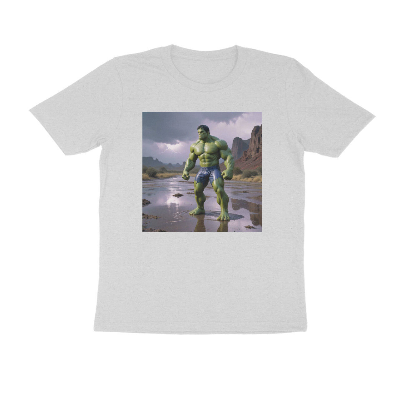 Ultimativ Mens Round Neck Printed "Hulk" Comfy Fabric T-Shirt