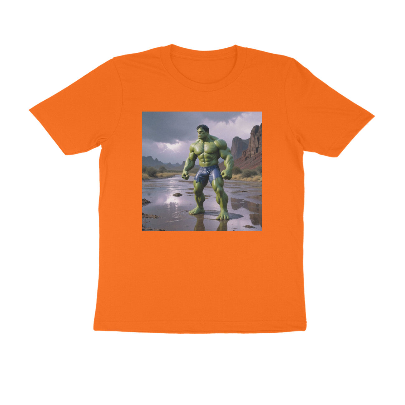 Ultimativ Mens Round Neck Printed "Hulk" Comfy Fabric T-Shirt