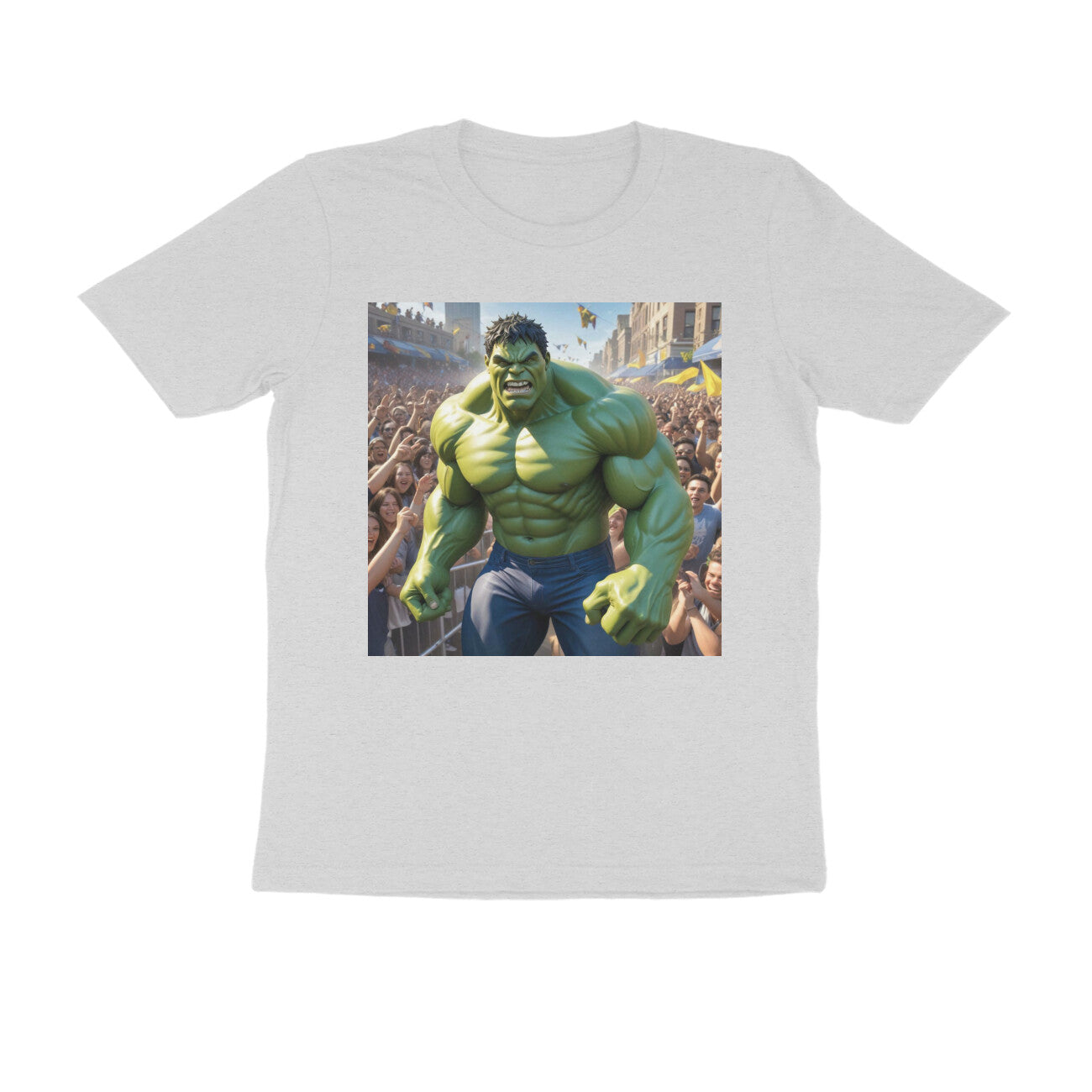 Ultimativ Mens Round Neck Printed "Hulk" Comfy Fabric T-Shirt