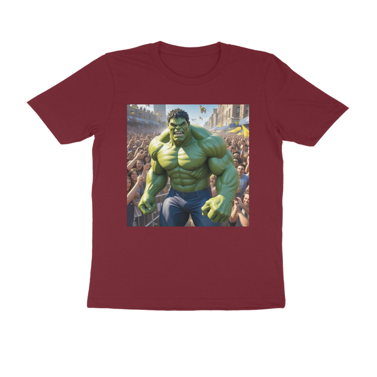 Ultimativ Mens Round Neck Printed "Hulk" Comfy Fabric T-Shirt