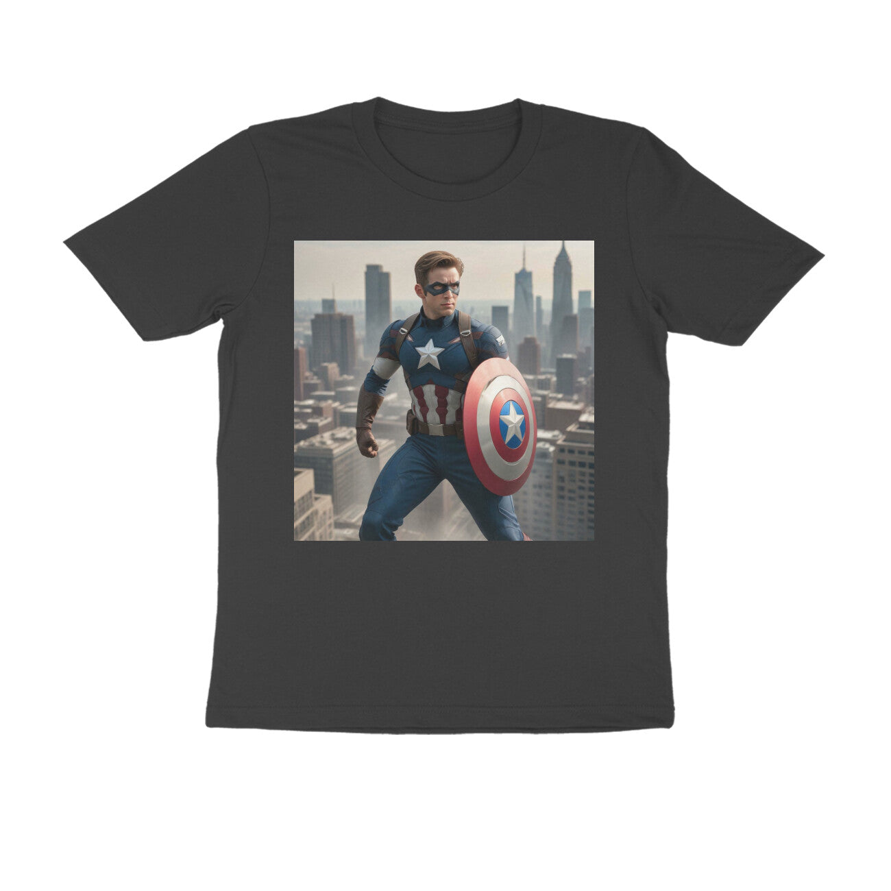 Mens "Captain America on Sky" T-Shirt