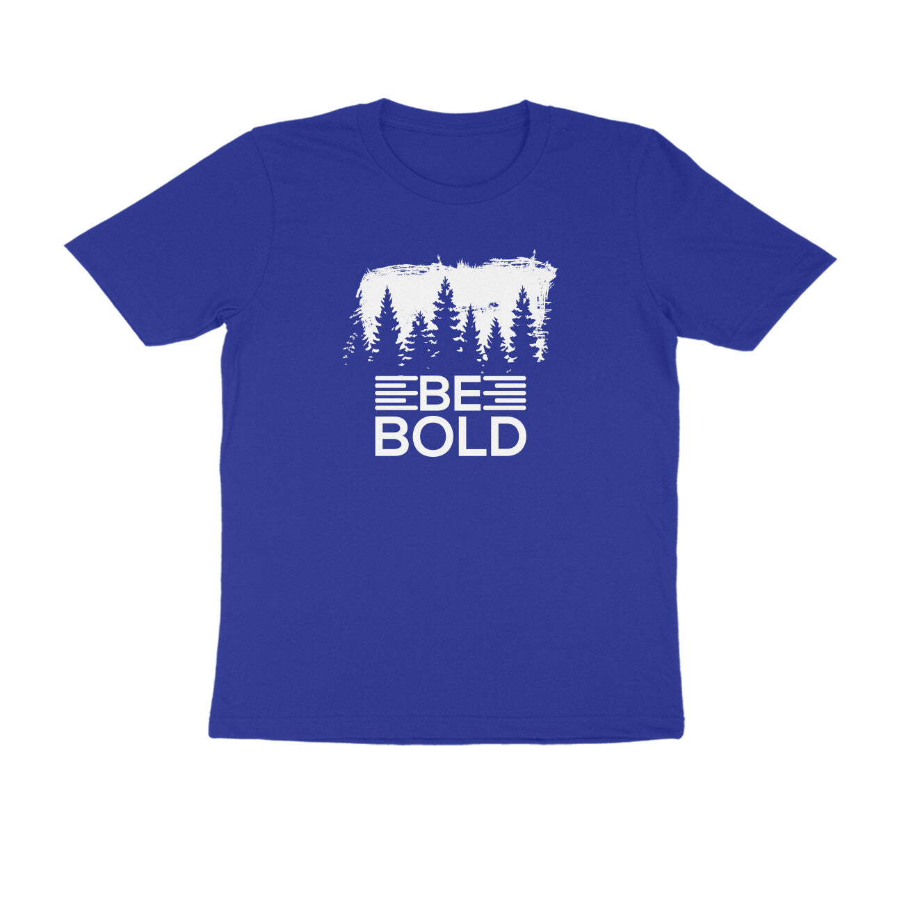 Mens Blue BE BOLD Trendy T-Shirt