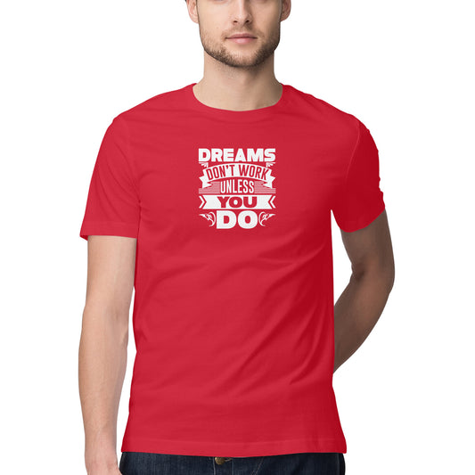 Mens Red Dreams Trendy T-Shirt