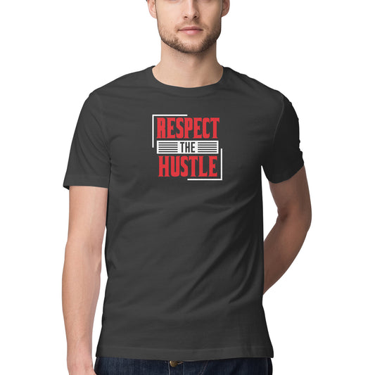 Mens Respect Hustle Trendy T-Shirt