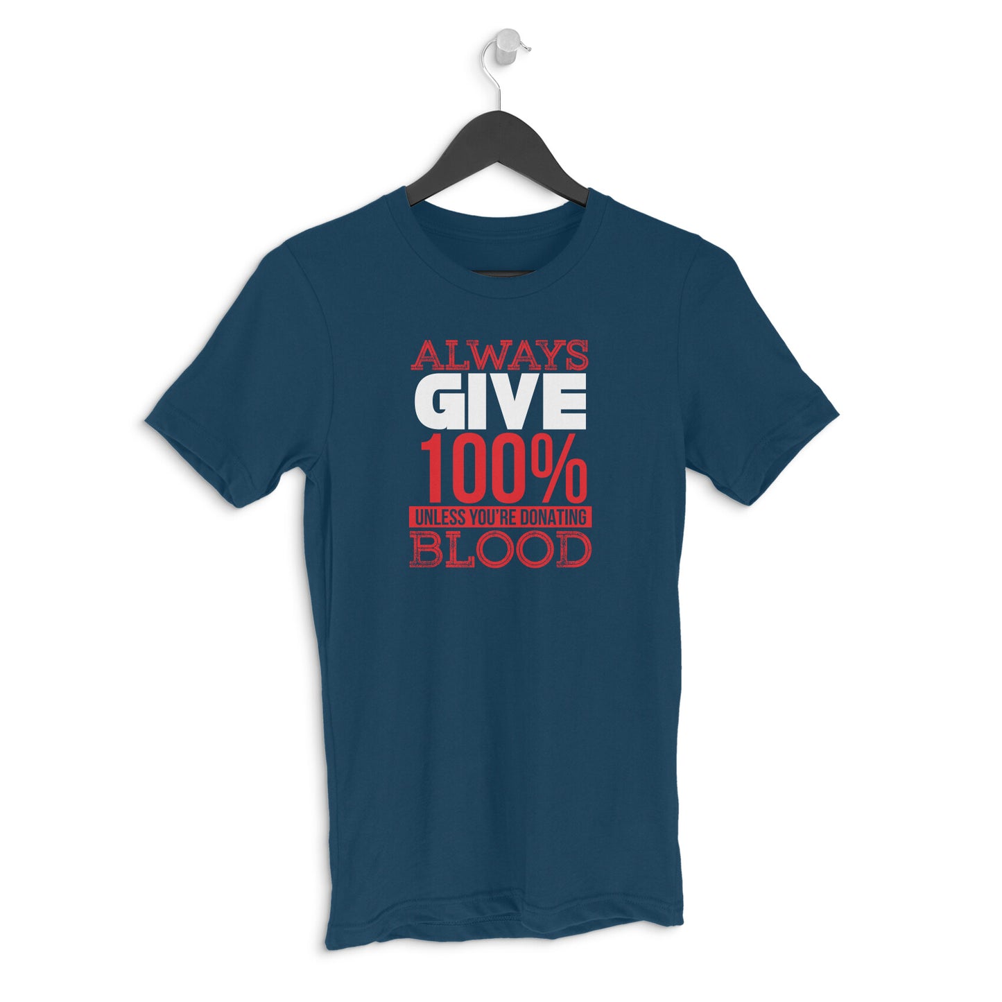 Mens Give 100% Motive Trendy T-Shirt