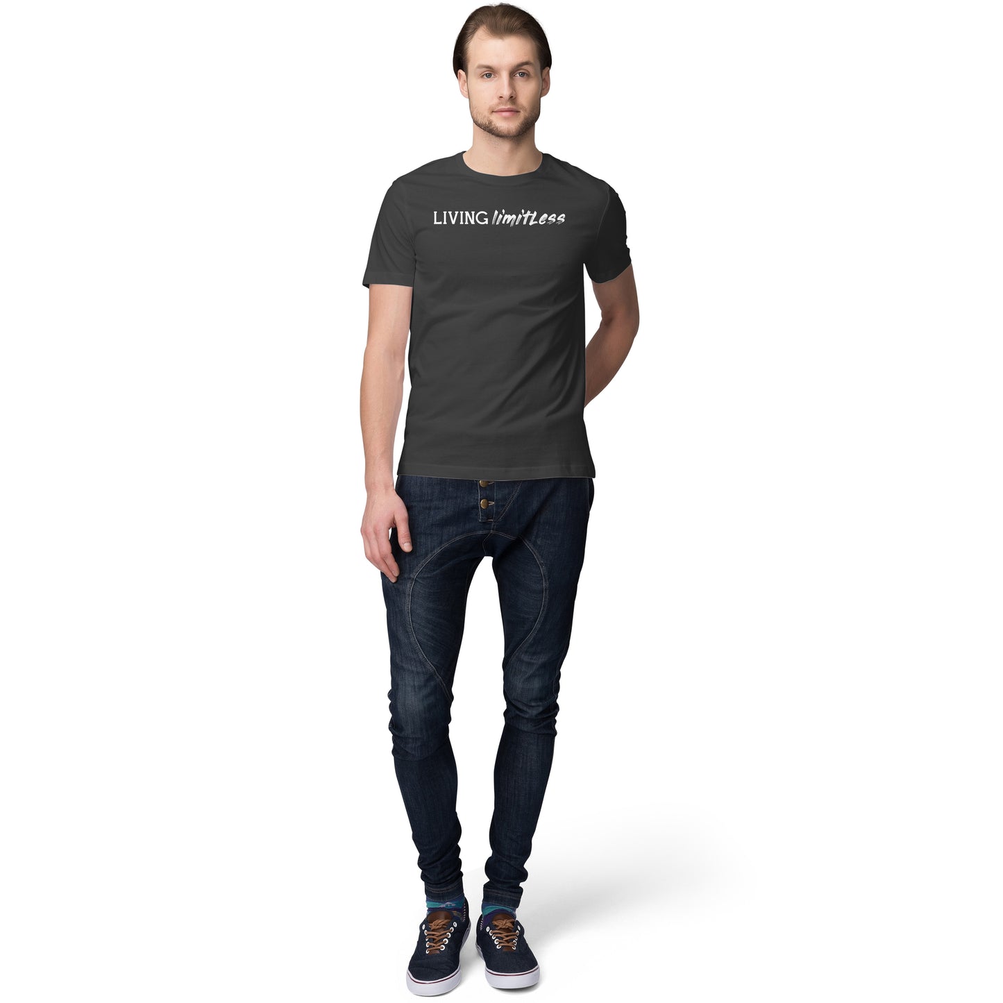 Mens Black Limitless Trendy T-Shirt