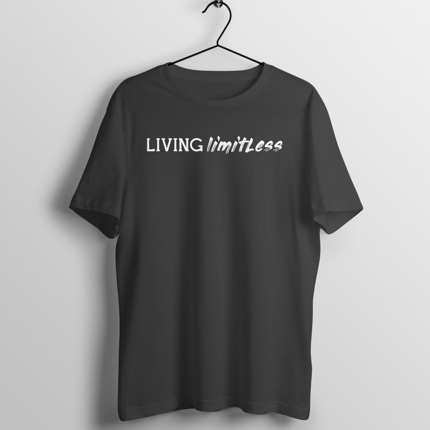 Mens Black Limitless Trendy T-Shirt