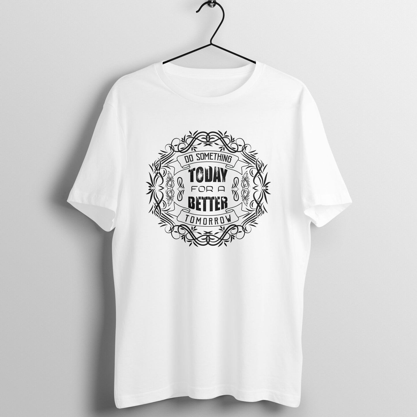 Mens White Motiv Fans India Trendy T-Shirt