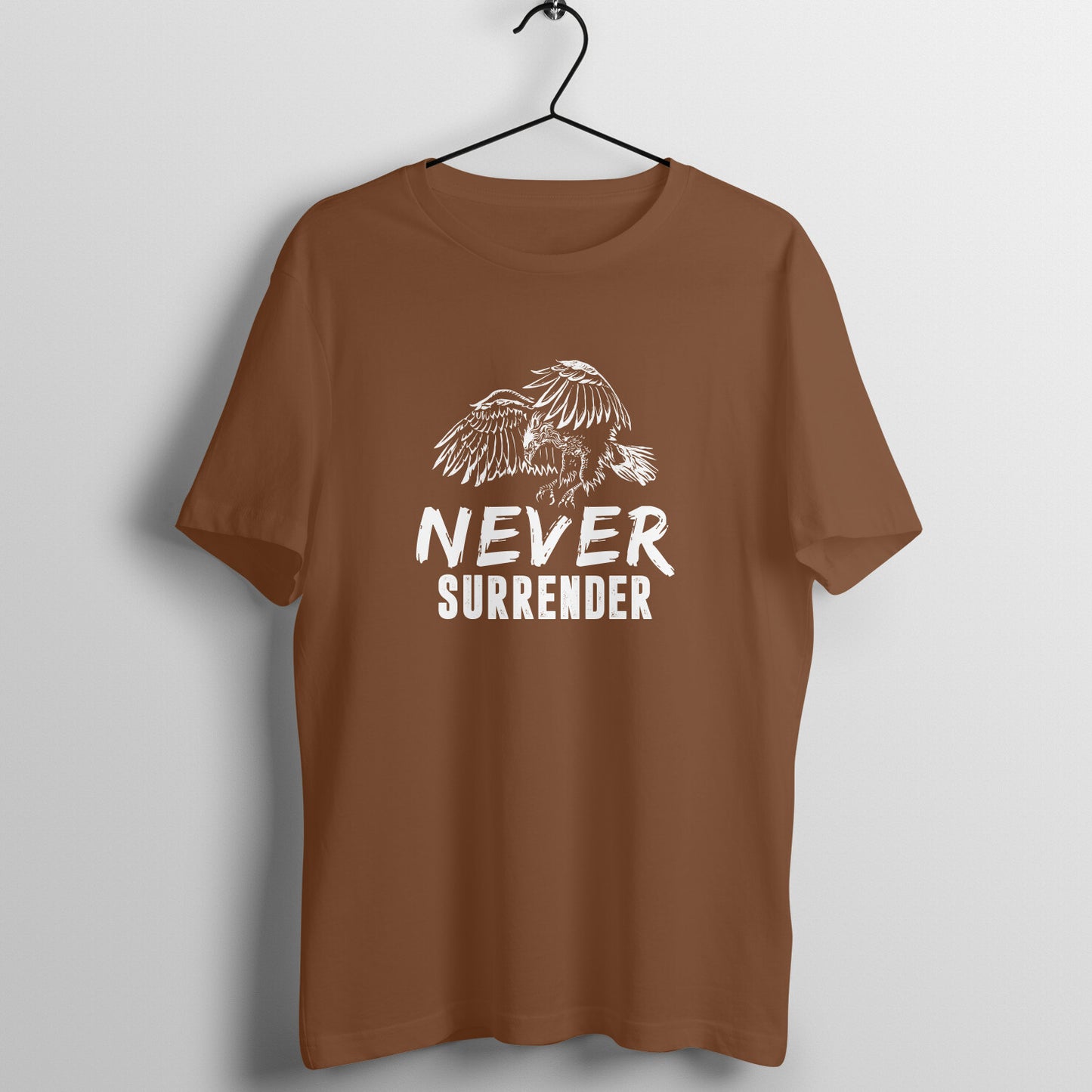 Mens Brown Motiv Fans India Trendy T-Shirt