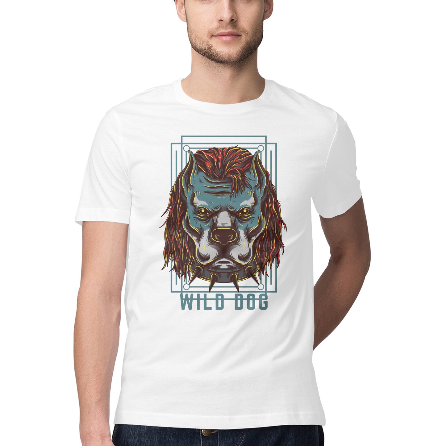 Mens Motiv Wild India Trendy T-Shirt