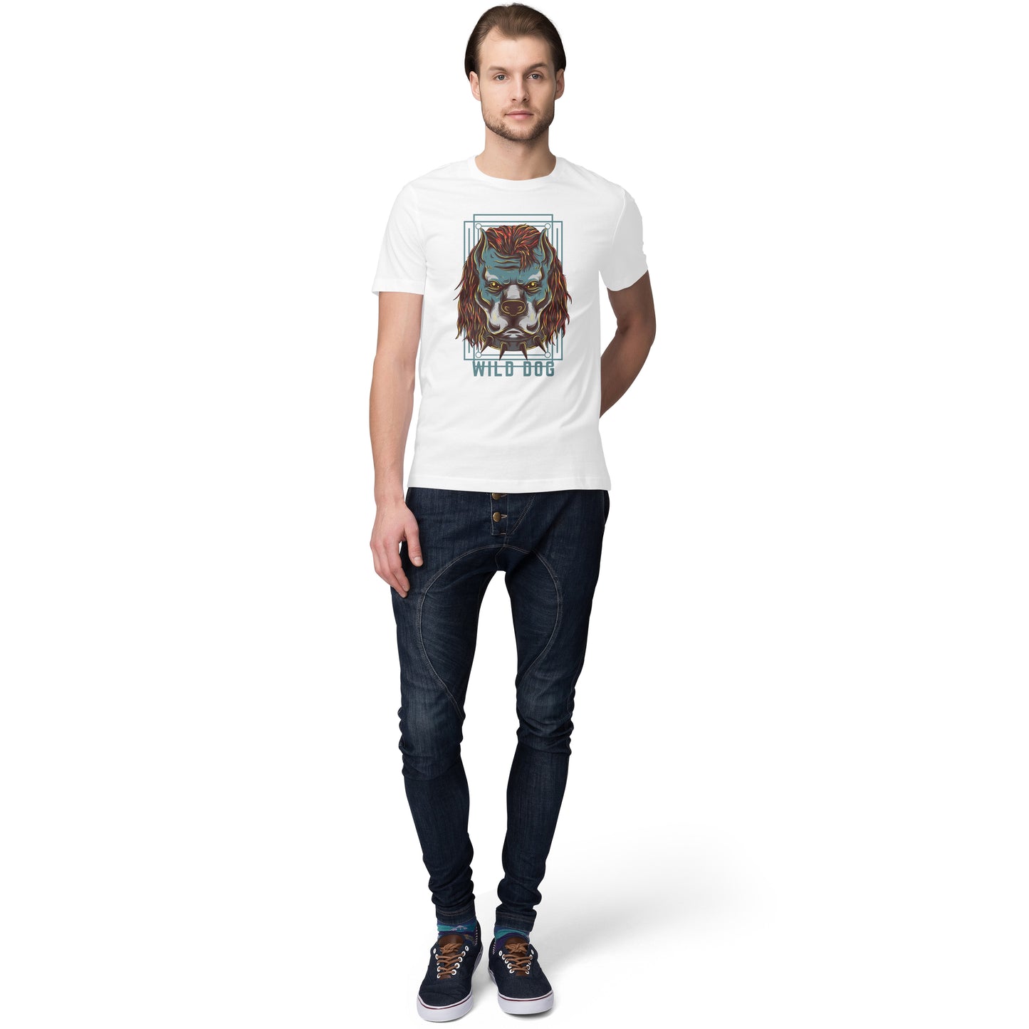 Mens Motiv Wild India Trendy T-Shirt