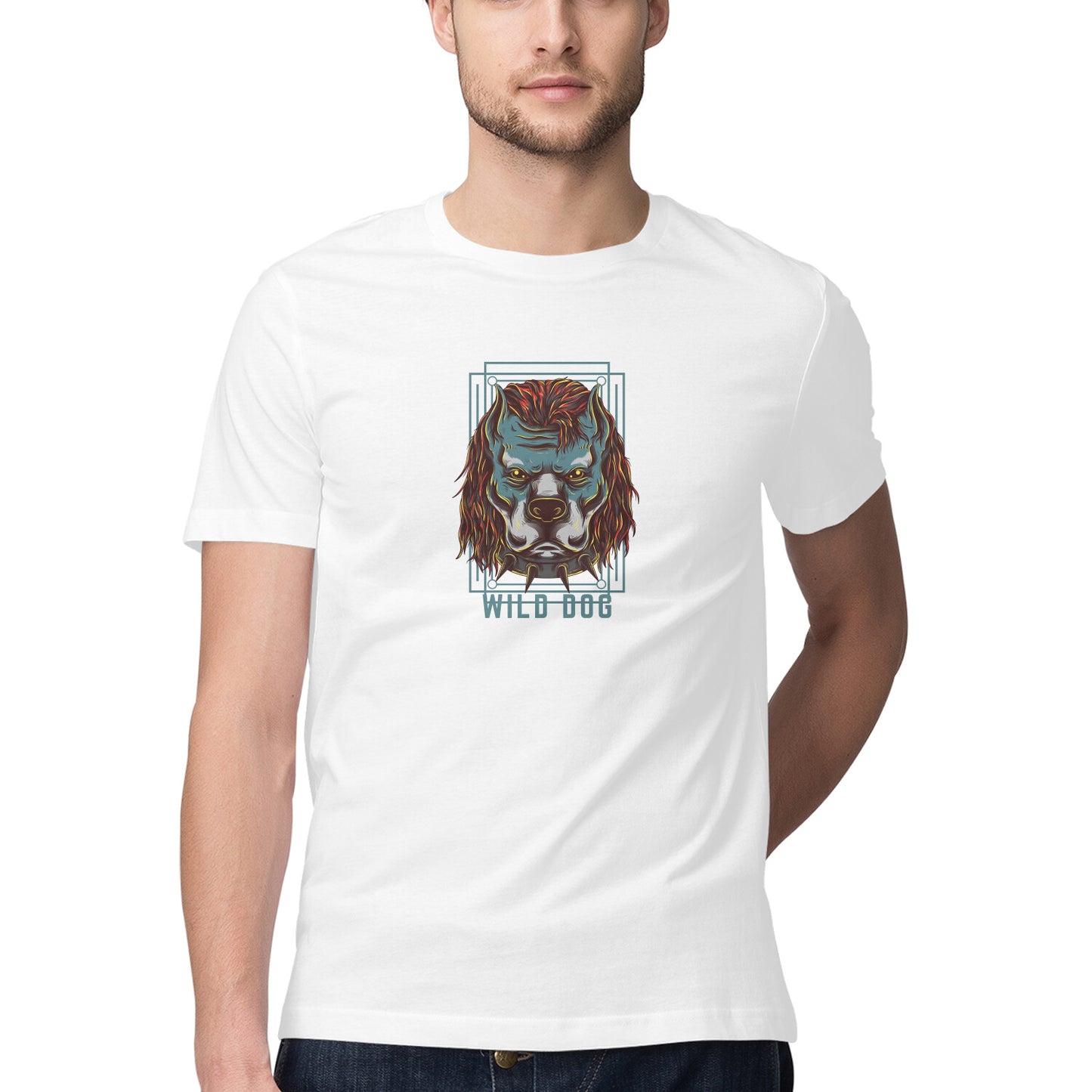 Mens Motiv Wild India Trendy T-Shirt