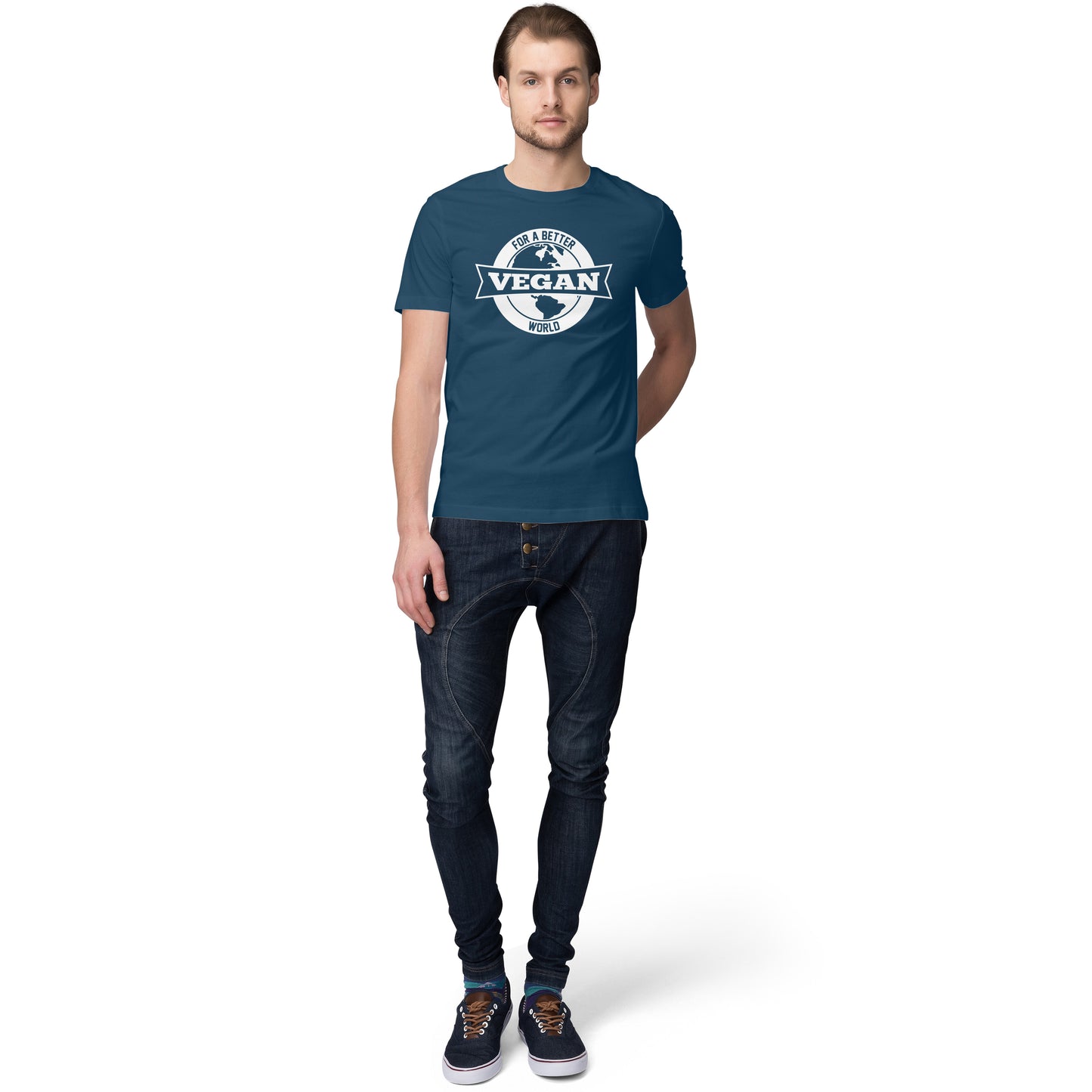 Mens Vegan Motiv Man India Trendy T-Shirt