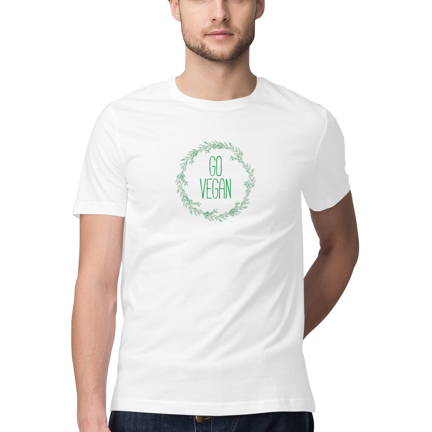 Mens VeganX Motiv Man India Trendy T-Shirt