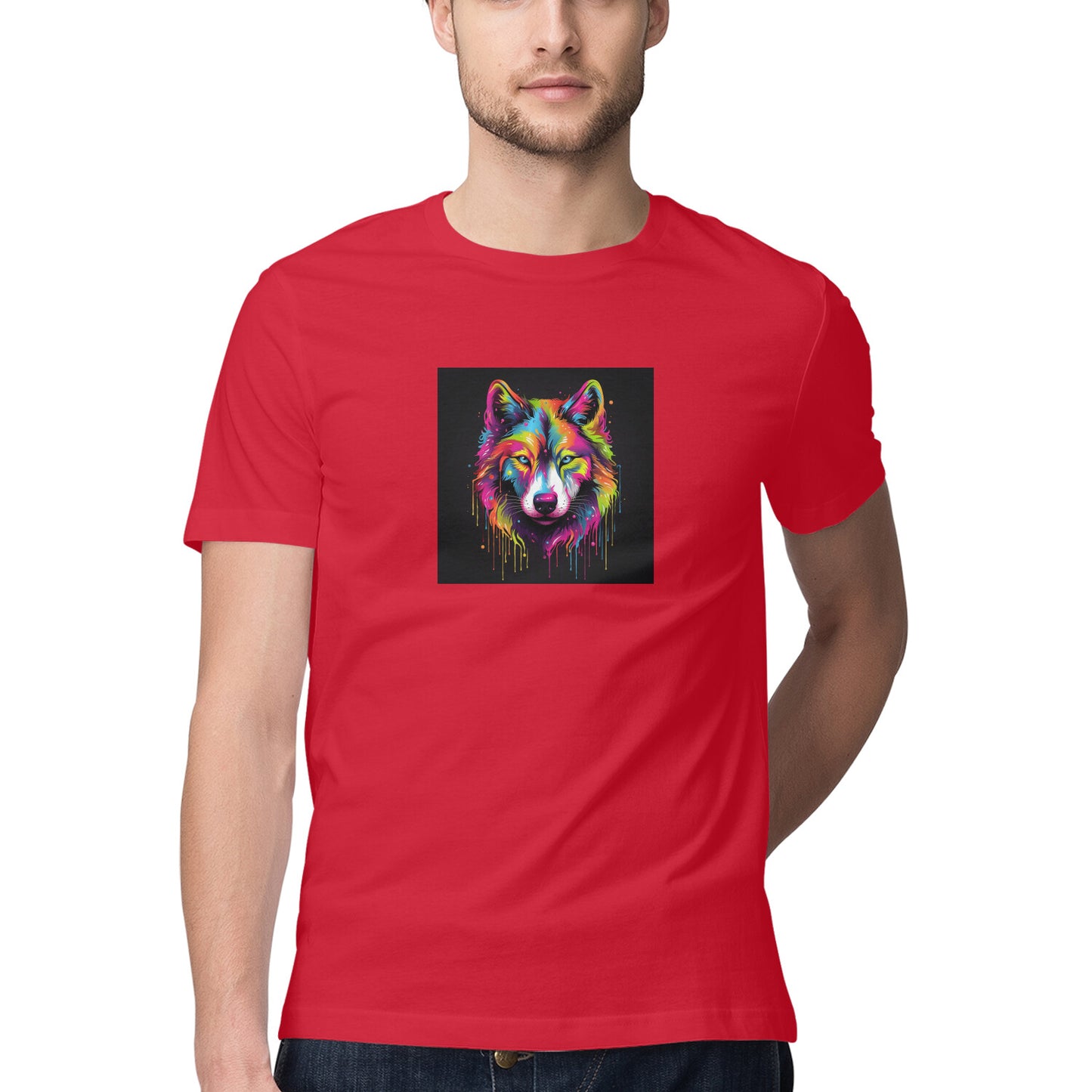 Mens New Art X Wolf T-Shirt