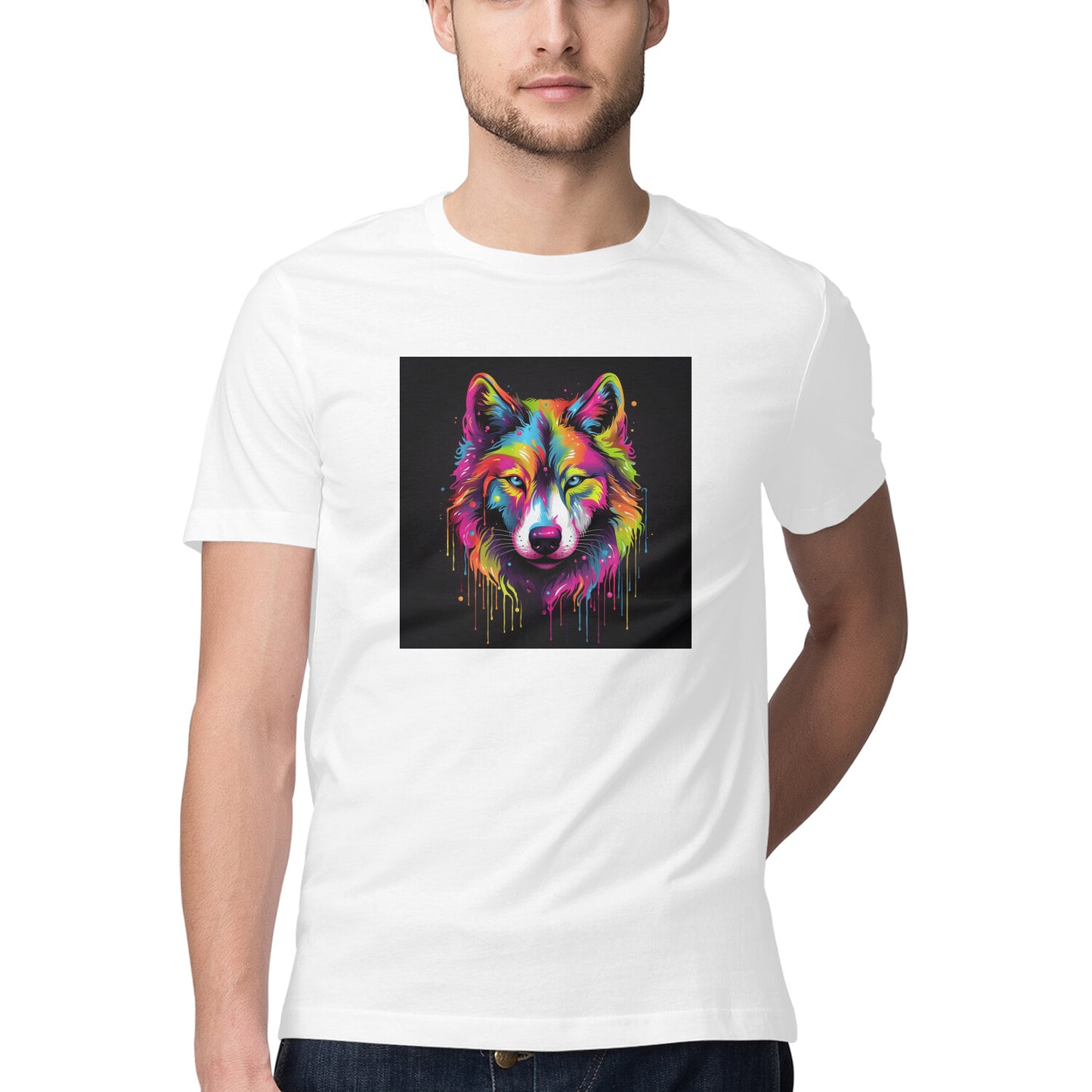 Mens New Art X Wolf T-Shirt