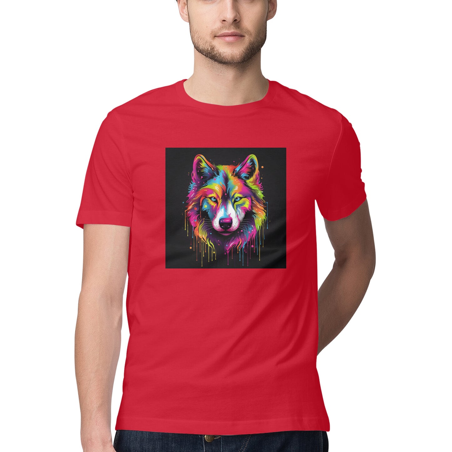 Mens New Art X Wolf T-Shirt